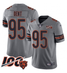 Youth Chicago Bears 95 Richard Dent Limited Silver Inverted Legend 100th Season Football Jersey Youth Chicago Bears 95 Richard Dent Limited Silver Inverted Legend 100th Season Football Jersey