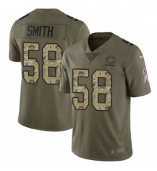 Youth Nike Chicago Bears 58 Roquan Smith Limited Olive Camo 2017 Salute to Service NFL Jersey Youth Nike Chicago Bears 58 Roquan Smith Limited Olive Camo 2017 Salute to Service NFL Jersey
