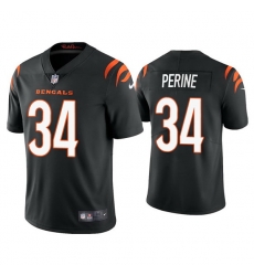 Men Cincinnati Bengals 34 Samaje Perine 2021 Black Vapor Untouchable Limited Stitched Jersey Men Cincinnati Bengals 34 Samaje Perine 2021 Black Vapor Untouchable Limited Stitched Jersey