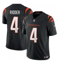 Men Cincinnati Bengals 4 Desmond Ridder Black 2025 F U S E  Vapor Untouchable Limited Stitched Football Jersey