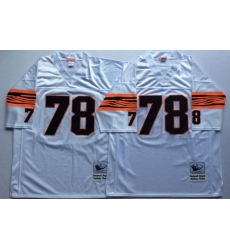 Men Cincinnati Bengals 78 Anthony Munoz White M&N Throwback Jersey Men Cincinnati Bengals 78 Anthony Munoz White M&N Throwback Jersey