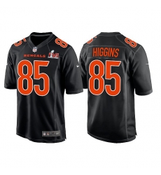 Men Cincinnati Bengals 85 Tee Higgins 2022 Black Super Bowl LVI Game Stitched Jersey Men Cincinnati Bengals 85 Tee Higgins 2022 Black Super Bowl LVI Game Stitched Jersey