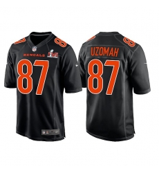Men Cincinnati Bengals 87 C J Uzomah 2022 Black Super Bowl LVI Game Stitched Jersey Men Cincinnati Bengals 87 C J Uzomah 2022 Black Super Bowl LVI Game Stitched Jersey