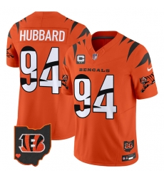 Men Cincinnati Bengals 94 Sam Hubbard Orange F U S E With 2 Star C Patch Special Vapor Untouchable Limited Stitched Football Jersey Men Cincinnati Bengals 94 Sam Hubbard Orange F U S E With 2 Star C Patch Special Vapor Untouchable Limited Stitched Football Jersey