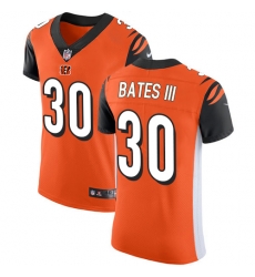 Nike Bengals #30 Jessie Bates III Orange Alternate Mens Stitched NFL Vapor Untouchable Elite Jersey