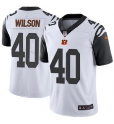 Nike Cincinnati Bengals 40 Brandon Wilson Mens Limited White Color Rush Vapor Untouchable Jersey Nike Cincinnati Bengals 40 Brandon Wilson Mens Limited White Color Rush Vapor Untouchable Jersey