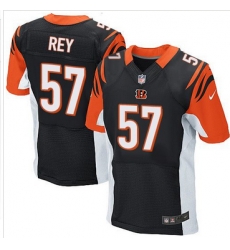 Nike Cincinnati Bengals #57 Vincent Rey Black Team Color Mens Stitched NFL Elite Jersey Nike Cincinnati Bengals #57 Vincent Rey Black Team Color Mens Stitched NFL Elite Jersey