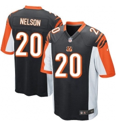 Nike Bengals #20 Reggie Nelson Black Team Color Youth Stitched NFL Elite Jersey Nike Bengals #20 Reggie Nelson Black Team Color Youth Stitched NFL Elite Jersey