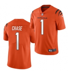 Youth Cincinnati Bengals 1 Ja 27Marr Chase Orange Vapor Untouchable Limited Stitched Jersey Youth Cincinnati Bengals 1 Ja 27Marr Chase Orange Vapor Untouchable Limited Stitched Jersey