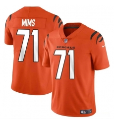 Youth Cincinnati Bengals 71 Amarius Mims Orange 2024 Draft Vapor Untouchable Limited Stitched Jersey Youth Cincinnati Bengals 71 Amarius Mims Orange 2024 Draft Vapor Untouchable Limited Stitched Jersey