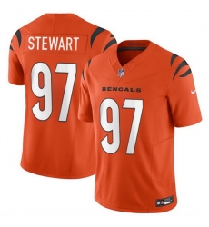 Youth Cincinnati Bengals 97 Shemar Stewart Orange 2025 Draft F U S E  Vapor Untouchable Limited Stitched Football Jersey
