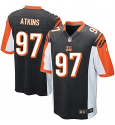 Youth Nike Cincinnati Bengals 97 Geno Atkins Game Black Team Color NFL Jersey Youth Nike Cincinnati Bengals 97 Geno Atkins Game Black Team Color NFL Jersey