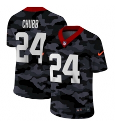Cleveland Browns 24 Nick Chubb Men Nike 2020 Black CAMO Vapor Untouchable Limited Stitched NFL Jersey Cleveland Browns 24 Nick Chubb Men Nike 2020 Black CAMO Vapor Untouchable Limited Stitched NFL Jersey