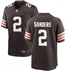 Men Cleveland Browns 2 Shedeur Sanders Brown Vapor Limited Stitched Football Jersey Men Cleveland Browns 2 Shedeur Sanders Brown Vapor Limited Stitched Football Jersey