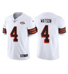 Men Cleveland Browns 4 Deshaun Watson White 1946 Collection Vapor Untouchable Limited Stitched jersey Men Cleveland Browns 4 Deshaun Watson White 1946 Collection Vapor Untouchable Limited Stitched jersey