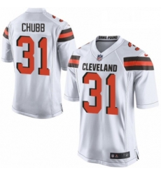Mens Nike Cleveland Browns 31 Nick Chubb Game White NFL Jersey Mens Nike Cleveland Browns 31 Nick Chubb Game White NFL Jersey
