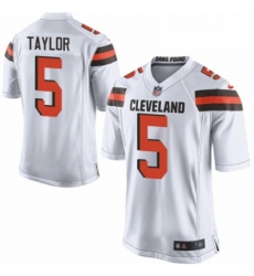 Mens Nike Cleveland Browns 5 Tyrod Taylor Game White NFL Jersey Mens Nike Cleveland Browns 5 Tyrod Taylor Game White NFL Jersey