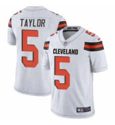 Mens Nike Cleveland Browns 5 Tyrod Taylor White Vapor Untouchable Limited Player NFL Jersey Mens Nike Cleveland Browns 5 Tyrod Taylor White Vapor Untouchable Limited Player NFL Jersey