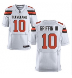 Nike Browns #10 Robert Griffin III White Mens Stitched NFL New Elite Jersey Nike Browns #10 Robert Griffin III White Mens Stitched NFL New Elite Jersey