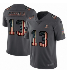 Nike Browns 13 Odell Beckham Jr 2019 Salute To Service USA Flag Fashion Limited Jersey Nike Browns 13 Odell Beckham Jr 2019 Salute To Service USA Flag Fashion Limited Jersey