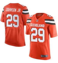 Nike Browns #29 Duke Johnson Jr Orange Alternate Mens Stitched NFL New Elite Jersey Nike Browns #29 Duke Johnson Jr Orange Alternate Mens Stitched NFL New Elite Jersey