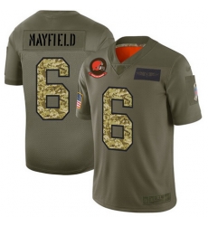 Nike Browns 6 Baker Mayfield Olive Camo Men Stitched Football Limited 2019 Salute To Service Jersey Nike Browns 6 Baker Mayfield Olive Camo Men Stitched Football Limited 2019 Salute To Service Jersey