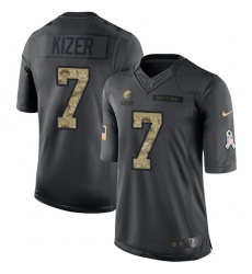 Nike Browns #7 DeShone Kizer Black Mens Stitched NFL Limited 2016 Salute to Service Jersey Nike Browns #7 DeShone Kizer Black Mens Stitched NFL Limited 2016 Salute to Service Jersey