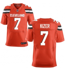 Nike Browns #7 DeShone Kizer Orange Alternate Mens Stitched NFL New Elite Jersey Nike Browns #7 DeShone Kizer Orange Alternate Mens Stitched NFL New Elite Jersey