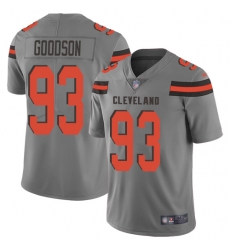 Nike Cleveland Browns 93 B J Goodson Gray Men Stitched NFL Limited Inverted Legend Jersey Nike Cleveland Browns 93 B J Goodson Gray Men Stitched NFL Limited Inverted Legend Jersey