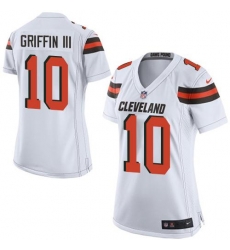Nike Browns #10 Robert Griffin III White Womens Stitched NFL New Elite Nike Browns #10 Robert Griffin III White Womens Stitched NFL New Elite
