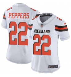 Nike Browns #22 Jabrill Peppers White Womens Stitched NFL Vapor Untouchable Limited Jersey Nike Browns #22 Jabrill Peppers White Womens Stitched NFL Vapor Untouchable Limited Jersey