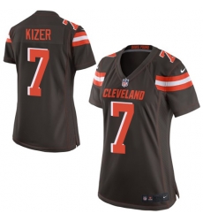 Nike Browns #7 DeShone Kizer Brown Team Color Womens Stitched NFL New Elite Jersey Nike Browns #7 DeShone Kizer Brown Team Color Womens Stitched NFL New Elite Jersey