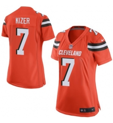Nike Browns #7 DeShone Kizer Orange Alternate Womens Stitched NFL New Elite Jersey Nike Browns #7 DeShone Kizer Orange Alternate Womens Stitched NFL New Elite Jersey