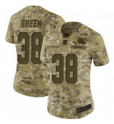 Women Cleveland Browns 38 A.J. Green Brown 2018 Saluto To Service Limited Jersey Women Cleveland Browns 38 A.J. Green Brown 2018 Saluto To Service Limited Jersey