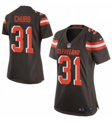 Womens Nike Cleveland Browns 31 Nick Chubb Game Brown Team Color NFL Jersey Womens Nike Cleveland Browns 31 Nick Chubb Game Brown Team Color NFL Jersey