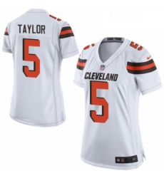Womens Nike Cleveland Browns 5 Tyrod Taylor Game White NFL Jersey Womens Nike Cleveland Browns 5 Tyrod Taylor Game White NFL Jersey