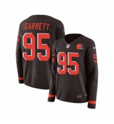 Womens Nike Cleveland Browns 95 Myles Garrett Limited Brown Therma Long Sleeve NFL Jersey Womens Nike Cleveland Browns 95 Myles Garrett Limited Brown Therma Long Sleeve NFL Jersey