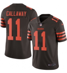 Browns 11 Antonio Callaway Brown Youth Stitched Football Limited Rush Jersey Browns 11 Antonio Callaway Brown Youth Stitched Football Limited Rush Jersey