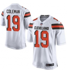 Nike Browns #19 Corey Coleman White Youth Stitched NFL New Elite Jersey Nike Browns #19 Corey Coleman White Youth Stitched NFL New Elite Jersey