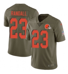 Nike Browns #23 Damarious Randall Olive Youth Stitched NFL Limited 2017 Salute to Service Jersey Nike Browns #23 Damarious Randall Olive Youth Stitched NFL Limited 2017 Salute to Service Jersey