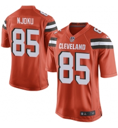 Nike Browns #85 David Njoku Orange Alternate Youth Stitched NFL New Elite Jersey Nike Browns #85 David Njoku Orange Alternate Youth Stitched NFL New Elite Jersey