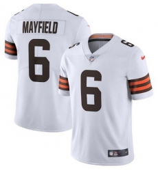 Youth Cleveland Browns 6 Baker Mayfield White Vapor Untouchable Limited Stitched Jersey Youth Cleveland Browns 6 Baker Mayfield White Vapor Untouchable Limited Stitched Jersey