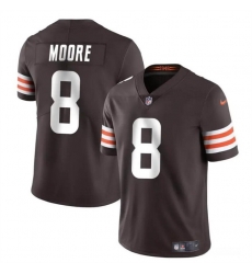 Youth Cleveland Browns 8 Elijah Moore Brown Vapor Limited Stitched Football Jersey Youth Cleveland Browns 8 Elijah Moore Brown Vapor Limited Stitched Football Jersey