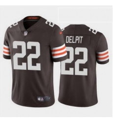 Youth Grant Delpit Cleveland Browns 22 Brown vapor limited jersey Youth Grant Delpit Cleveland Browns 22 Brown vapor limited jersey