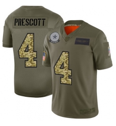 Cowboys 4 Dak Prescott Olive Camo Men Stitched Football Limited 2019 Salute To Service Jersey Cowboys 4 Dak Prescott Olive Camo Men Stitched Football Limited 2019 Salute To Service Jersey