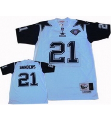 Dallas Cowboys 21 Deion Sanders Throwback Jersey White Dallas Cowboys 21 Deion Sanders Throwback Jersey White