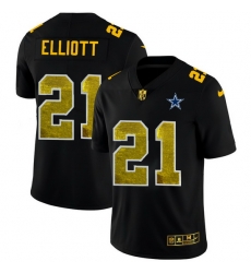Dallas Cowboys 21 Ezekiel Elliott Men Black Nike Golden Sequin Vapor Limited NFL Jersey Dallas Cowboys 21 Ezekiel Elliott Men Black Nike Golden Sequin Vapor Limited NFL Jersey