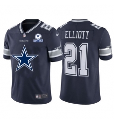 Dallas Cowboys 21 Ezekiel Elliott Navy Blue Men Nike Big Team Logo With Established In 1960 Patch Vapor Limited NFL Jersey Dallas Cowboys 21 Ezekiel Elliott Navy Blue Men Nike Big Team Logo With Established In 1960 Patch Vapor Limited NFL Jersey