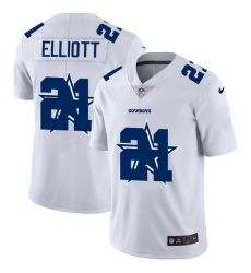 Dallas Cowboys 21 Ezekiel Elliott White Men Nike Team Logo Dual Overlap Limited NFL Jersey Dallas Cowboys 21 Ezekiel Elliott White Men Nike Team Logo Dual Overlap Limited NFL Jersey