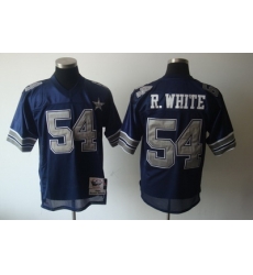 Dallas Cowboys 54 R.white 1984 Blue M&N Throwback Jerseys Dallas Cowboys 54 R.white 1984 Blue M&N Throwback Jerseys